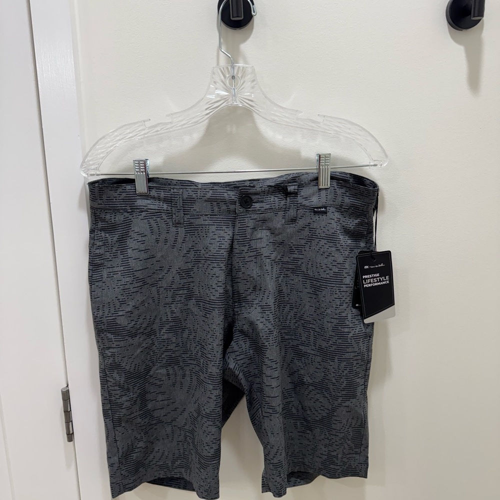 Travis Mathew Charcoal Patterned Men's Shorts